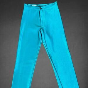 1970's Vintage. Bojeangles "Skin-ease" Disco Pants in Aqua. (S)